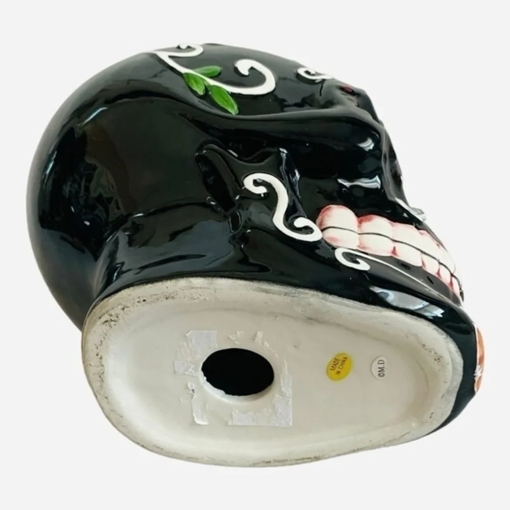 Sugar Skull Ceramic Head 6.5